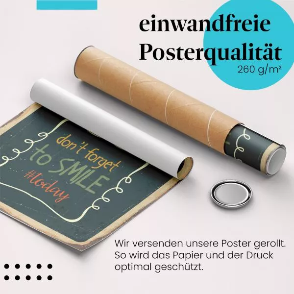 "Don't Forget to SMILE": Vintage & Gute Laune | Postereck 0845 "Don't Forget to SMILE": Vintage & Gute Laune | Postereck 0845